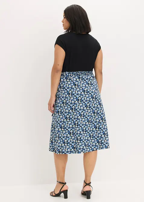 Abito midi in jersey di misto viscosa, bonprix