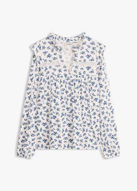 Maglia a maniche lunghe in misto viscosa, bonprix