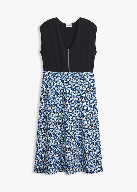 Abito midi in jersey di misto viscosa, bonprix