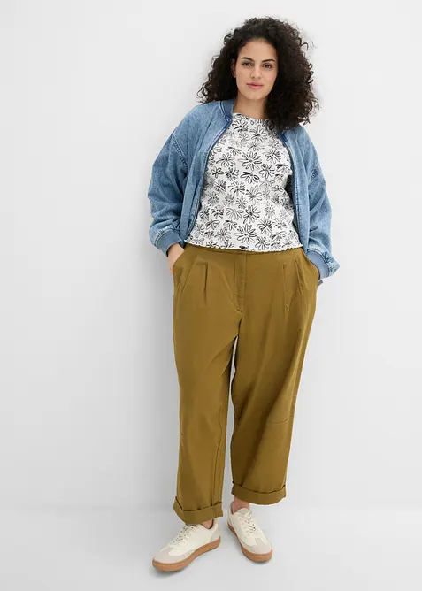 Pantaloni a palloncino in puro cotone, bonprix