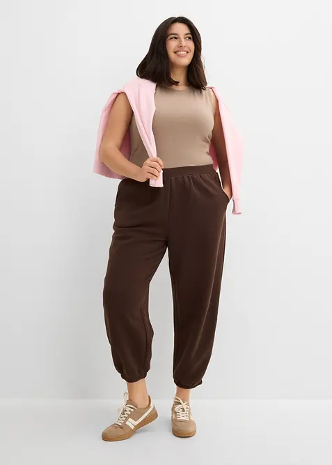 Pantaloni in felpa a palloncino, bonprix