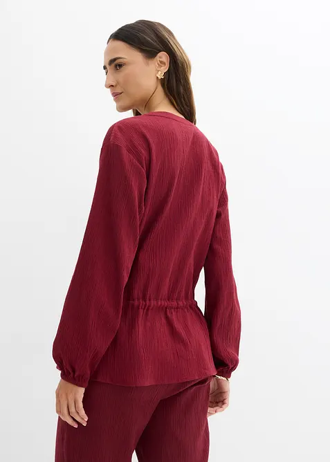 Blusa in crinkle strutturato, bonprix