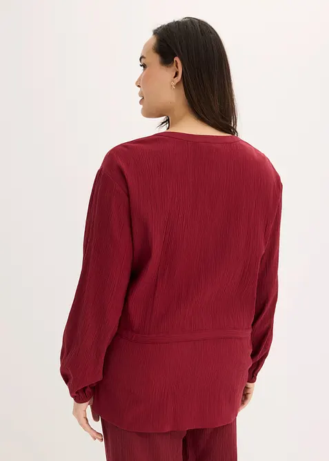 Blusa in crinkle strutturato, bonprix