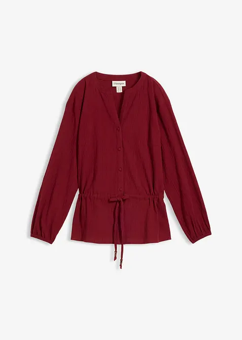 Blusa in crinkle strutturato, bonprix