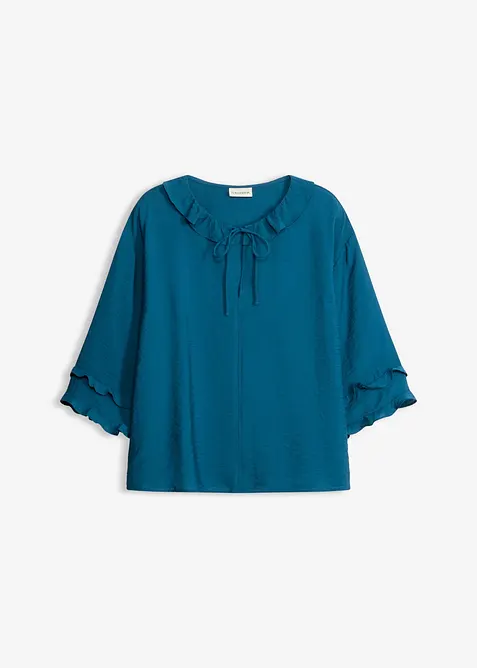 Blusa in stile boh&eacute;mien in misto viscosa fine, bonprix