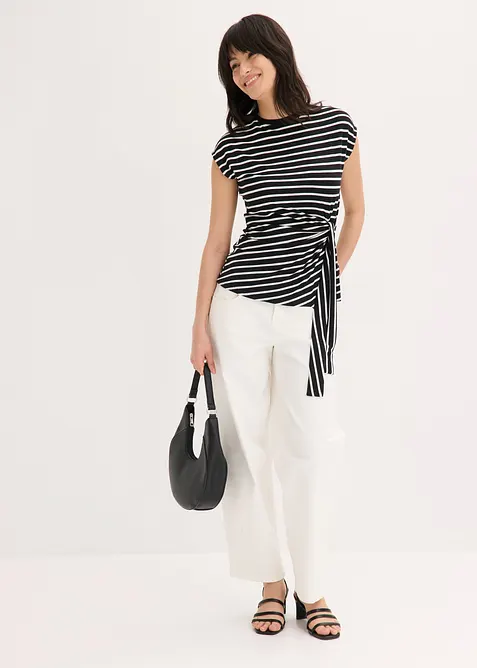 Maglia con drappeggio, bonprix