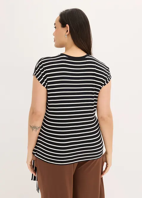 Maglia con drappeggio, bonprix