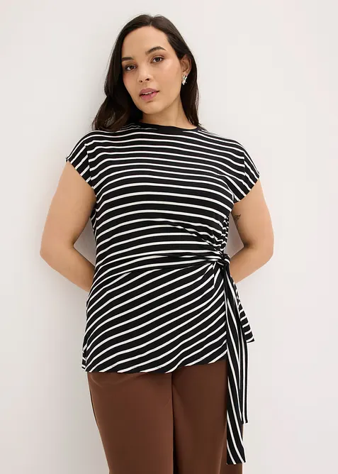 Maglia con drappeggio, bonprix