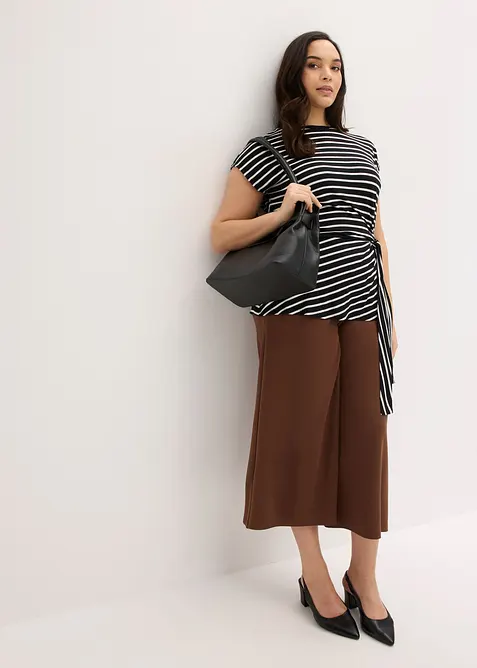 Maglia con drappeggio, bonprix