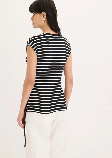 Maglia con drappeggio, bonprix