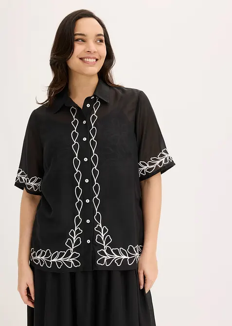 Blusa con ricamo, bonprix