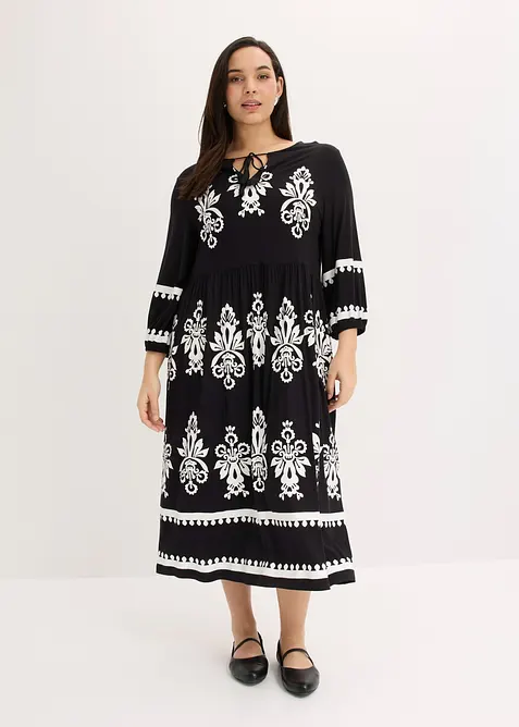 Abito in jersey di misto viscosa morbido, bonprix