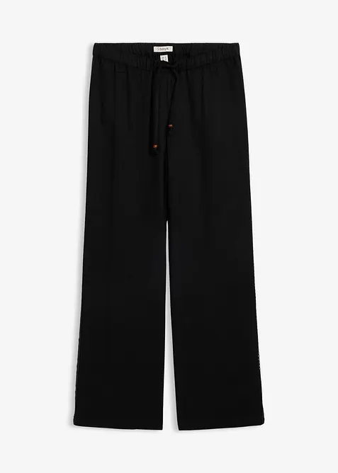 Pantaloni larghi in viscosa fluente, bonprix
