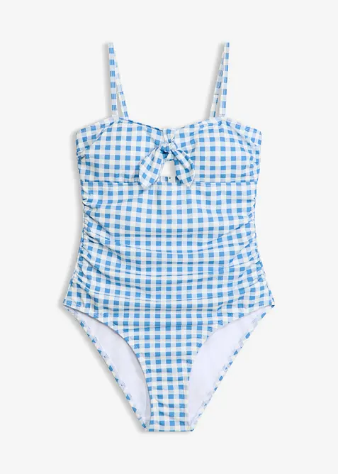 Costume intero a fascia con piccolo fiocco, bonprix