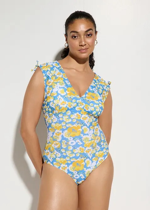 Costume intero con spalline larghe ed effetto modellante leggero, bonprix