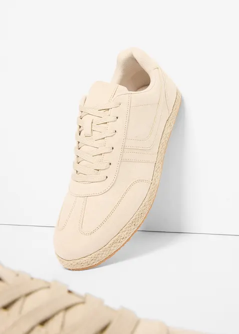 Sneaker con suola con effetto rafia, bonprix