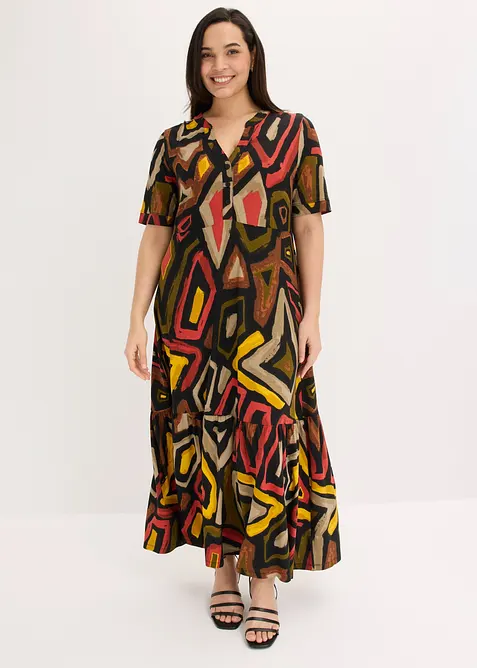 Abito lungo in morbido misto viscosa, bonprix