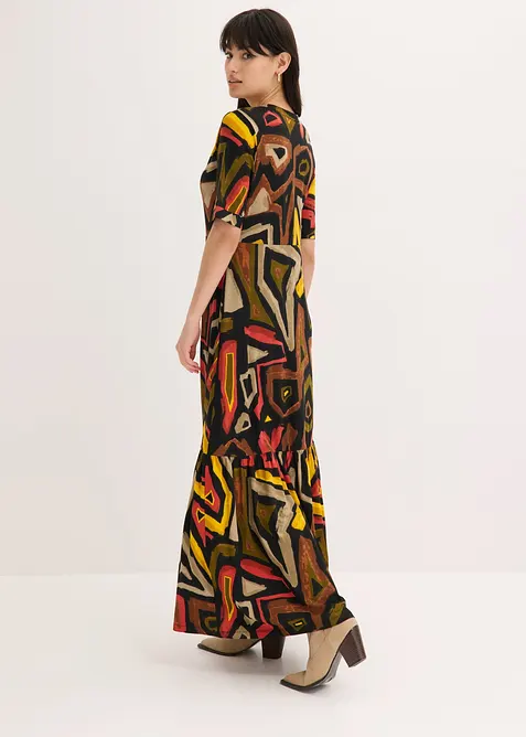 Abito lungo in morbido misto viscosa, bonprix