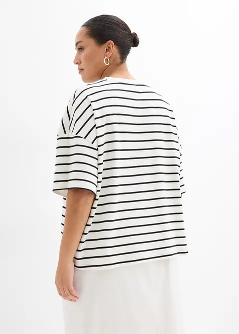 Maglia a righe in puro cotone biologico, bonprix