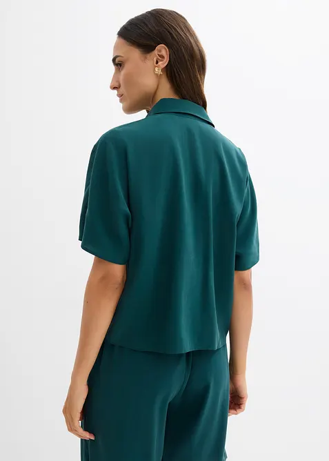 Camicetta in misto viscosa con maniche a pipistrello, bonprix