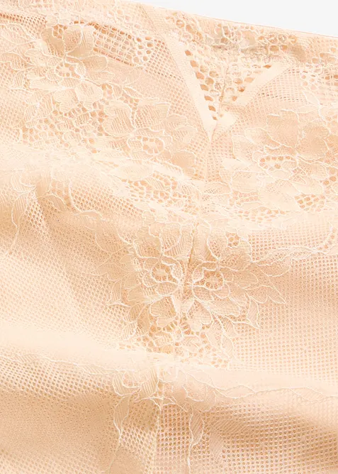 Culotte con pizzo e effetto modellante medio, bonprix