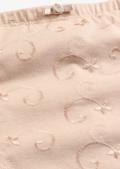 Slip contenitivo a vita alta con effetto modellante forte, cotone e ricami, bonprix