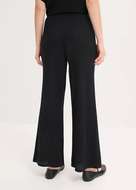 Pantaloni in maglia di misto lino fresco, bonprix