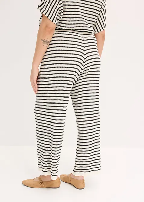 Pantaloni in maglia di misto lino fresco, bonprix