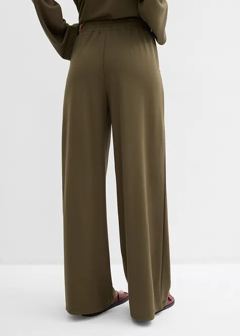 Pantaloni con elastico in vita in misto viscosa, bonprix