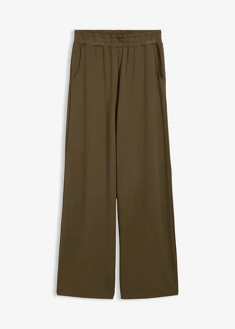 Pantaloni con elastico in vita in misto viscosa, bonprix