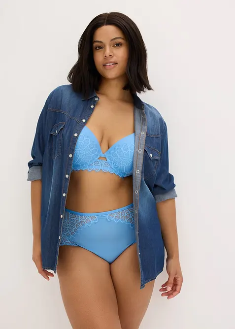 Slip a vita alta con pizzo in stile orientale, bonprix