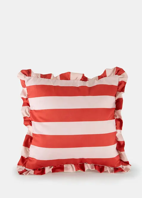 Copricuscino a righe con ruches, bonprix