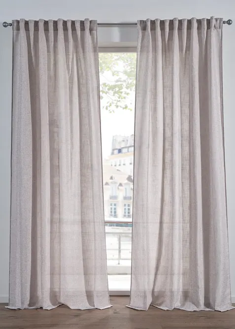 Tenda semitrasparente effetto lino (pacco da 1), bonprix