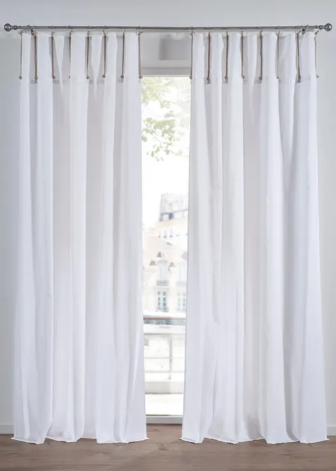 Tenda trasparente con anelli (pacco da 1), bonprix