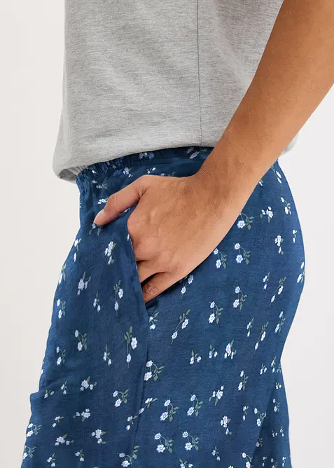 Pigiama con maglia aderente a maniche corte, bonprix