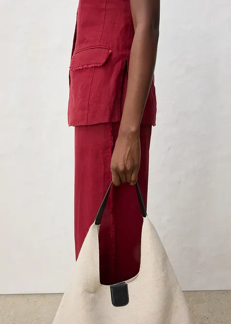 Gilet in stile sartoriale in puro lino, bonprix