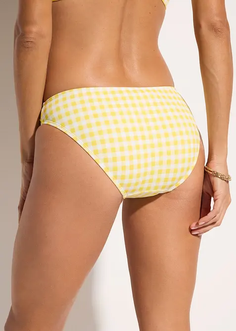 Slip per bikini a quadretti, bonprix