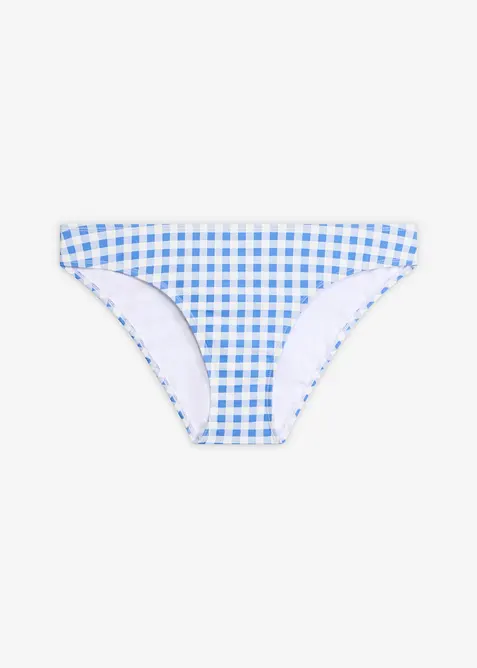 Slip per bikini a quadretti, bonprix