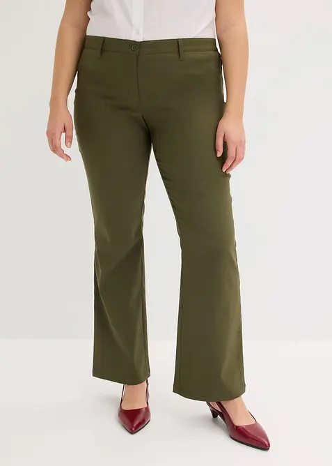 Pantaloni bootcut elasticizzati, bonprix