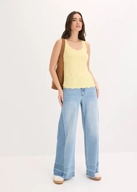 Top in misto viscosa morbido (pacco da 2), bonprix