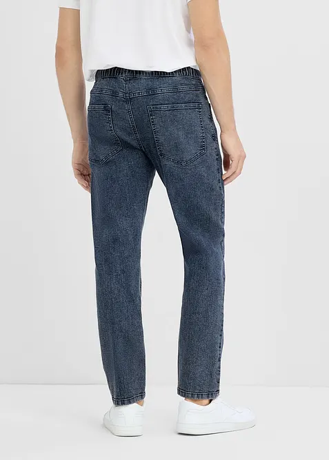 Jeans leggeri con elastico in vita relaxed fit, straight, bonprix