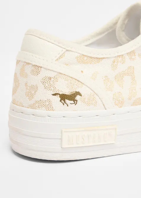 Sneaker Mustang con finiture animalier, Mustang