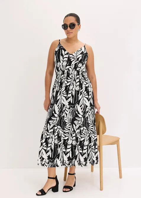 Abito con spalline in misto viscosa morbido, bonprix