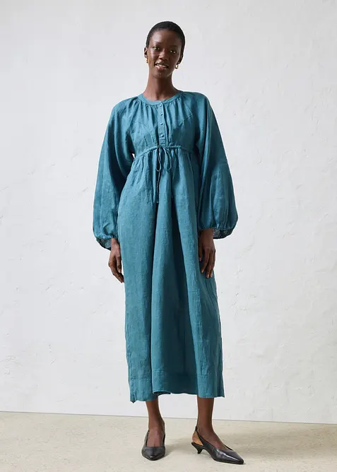 Abito lungo in puro lino, bonprix