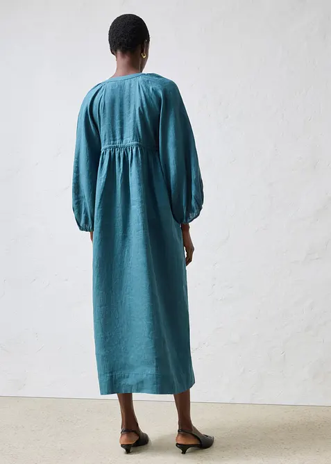 Abito lungo in puro lino, bonprix