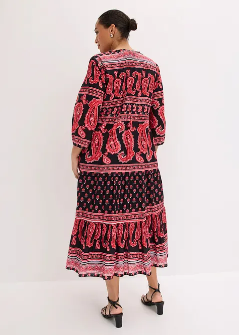 Abito midi in puro cotone, bonprix