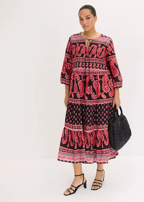 Abito midi in puro cotone, bonprix