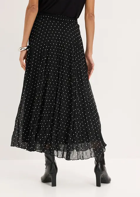 Gonna in chiffon con effetto stropicciato, bonprix