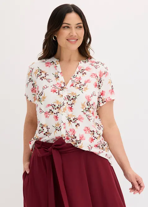 Camicetta a maniche corte in pura viscosa, bonprix