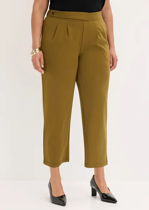 Pantaloni barrel con pinces, bonprix